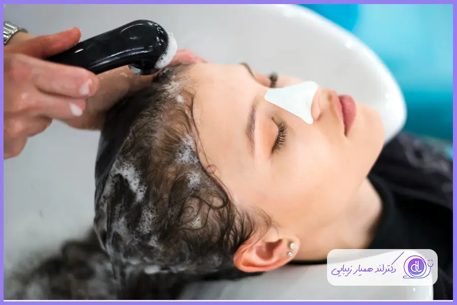 برای شستن موها بعد از عمل بینی از یک نفر کمک بگیرید