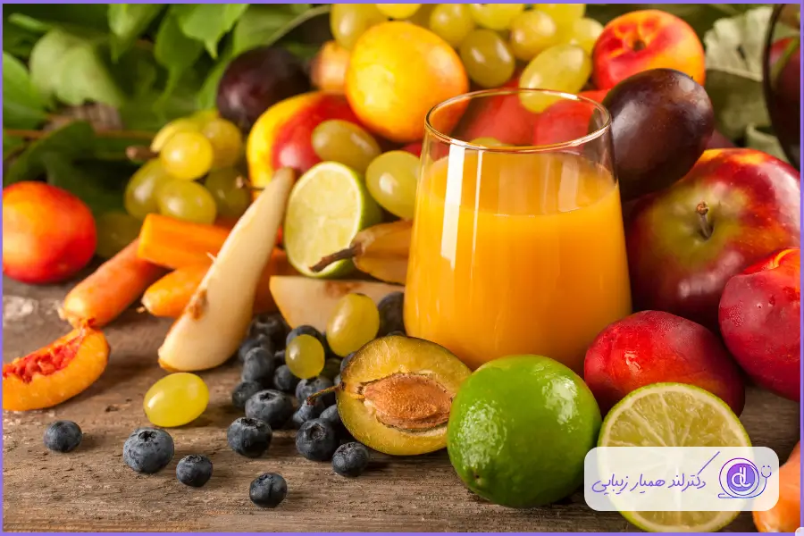 خوردن میوه و سبزی های تازه با مواد معدنی و ویتامین های مفید