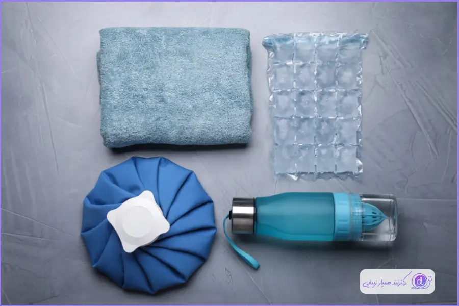 استفاده از کمپرس یخ و سرد برای کاهش درد بینی هنگام خواب